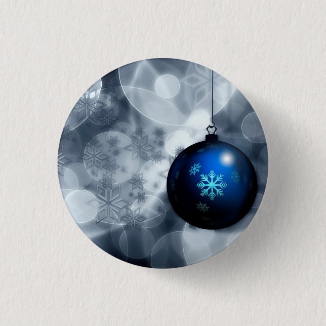 Badge Rond 2,50 Cm Noël étincelant (Devant)