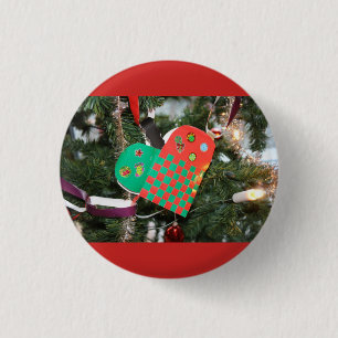 BADGE ROND 2,50 CM **NOËL FINLANDAIS** BADING ET OU BOUTON