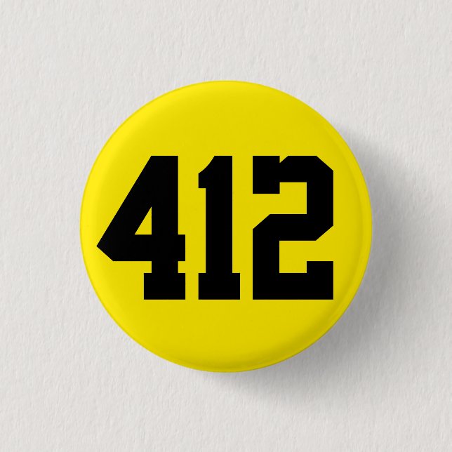Badge Rond 2,50 Cm Noir et jaune de 412 boutons (Devant)