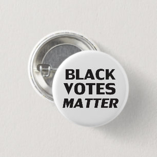 Badge Rond 2,50 Cm noir vote matière - bouton