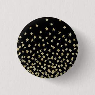 Badge Rond 2,50 Cm noire de nuit étoilée