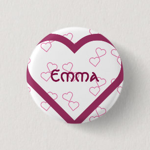 Badge Rond 2,50 Cm Nom de bébé personnalisé 3 cm badge rond