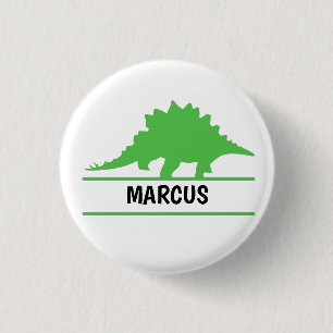 Badge Rond 2,50 Cm Nom de dinosaure