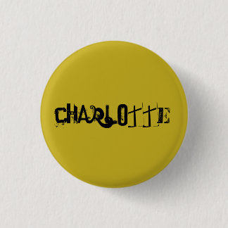 Badge Rond 2,50 Cm Nom f génial de caractère de noir d'orphelin de