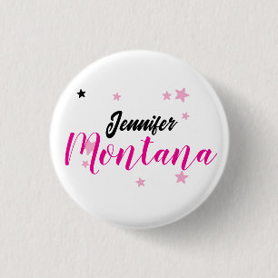 Badge Rond 2,50 Cm Nom minimaliste moderne élégant professionnel