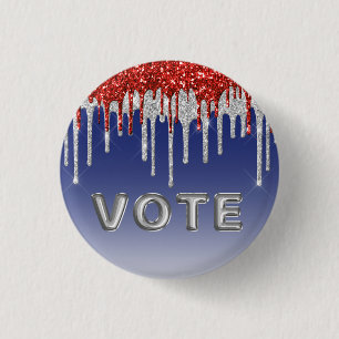 Badge Rond 2,50 Cm Nom :
Patriotique Rouge Blanc Paillettes Coulantes