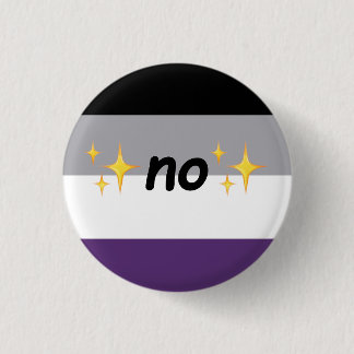 Badge Rond 2,50 Cm Non sexuel - épingle de fierté