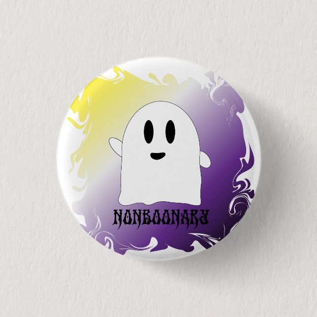 Badge Rond 2,50 Cm Nonboonary nonbinary (Devant)