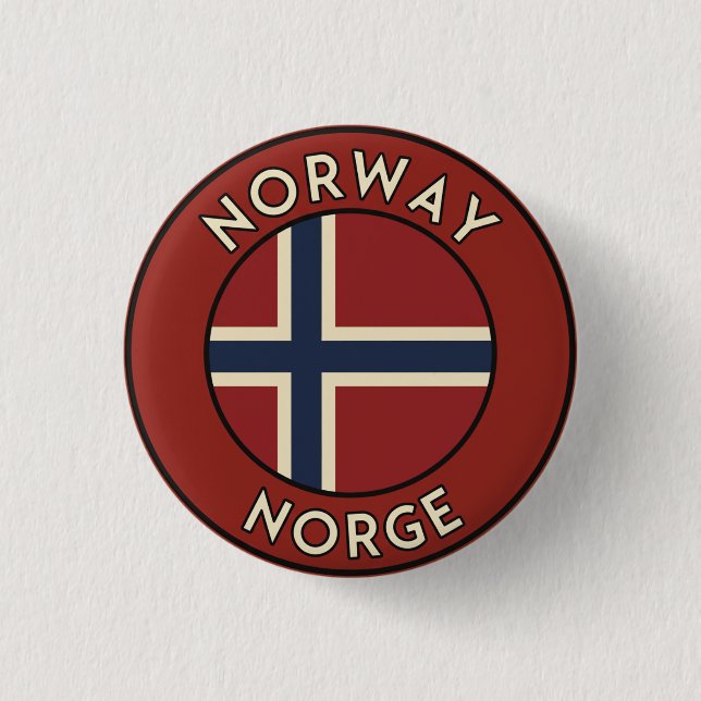 Badge Rond 2,50 Cm Norvège Norvège (Devant)