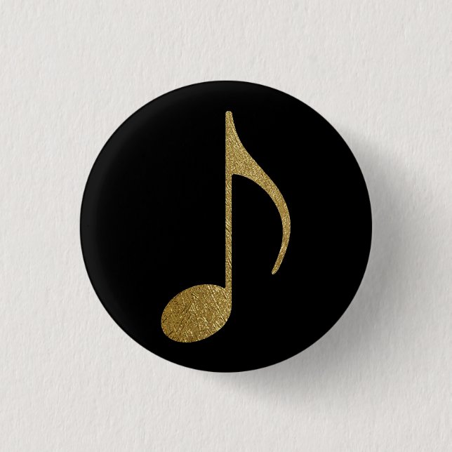 Badge Rond 2,50 Cm Note musicale (Devant)