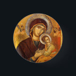 Badge Rond 2,50 Cm Notre mère de l'aide perpétuelle<br><div class="desc">Notre Mère de l'Aide Perpétuelle,  Icône de la Vierge Marie,  16ème siècle. Le monastère Sainte Catherine dans le Sinaï.</div>