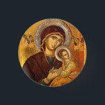 Badge Rond 2,50 Cm Notre mère de l'aide perpétuelle<br><div class="desc">Notre Mère de l'Aide Perpétuelle, Icône de la Vierge Marie, 16ème siècle. Le monastère Sainte Catherine dans le Sinaï.</div>