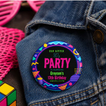 notre petite fête d'anniversaire Rétro Néon 80