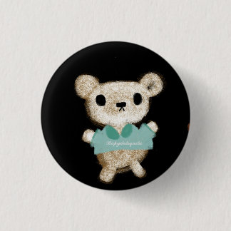 Badge Rond 2,50 Cm Nounours en peluche jouet adorable nouveau bébé C'