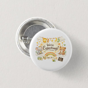Badge Rond 2,50 Cm Nous attendons un bébé