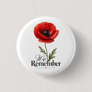 Badge Rond 2,50 Cm Nous nous souvenons – Hommage de la journée du coq