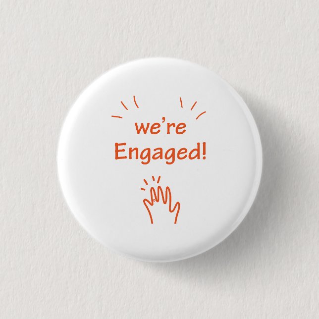 Badge Rond 2,50 Cm nous sommes engagés. (Devant)