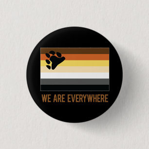 Badge Rond 2,50 Cm Nous sommes partout bouton (l'ours)