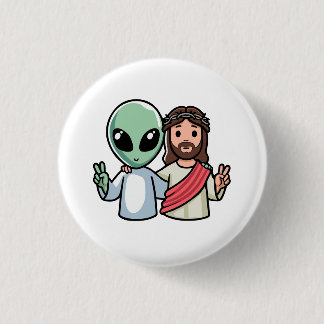 Badge Rond 2,50 Cm Nous venons en paix