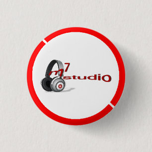 Badge Rond 2,50 Cm nouveau bouton de logo de m7studio