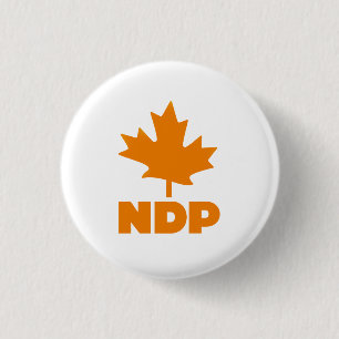 Badge Rond 2,50 Cm Nouveau Parti démocrate du Canada