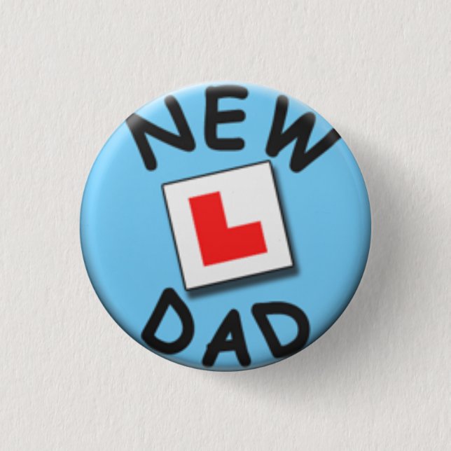 Badge Rond 2,50 Cm Nouvel insigne de papa (Devant)