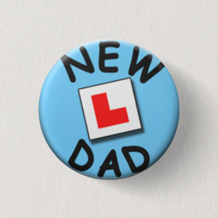 Badge Rond 2,50 Cm Nouvel insigne de papa