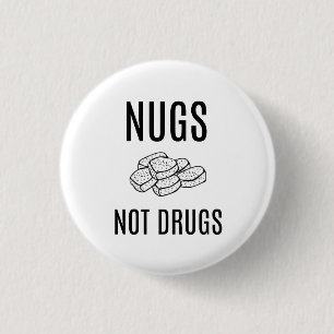 BADGE ROND 2,50 CM NUGS PAS DOPE LE BOUTON