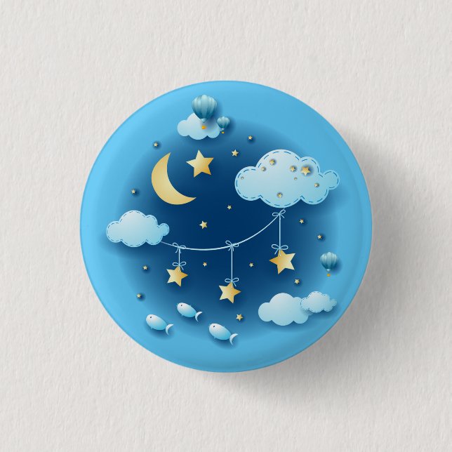 Badge Rond 2,50 Cm Nuit des rêves (Devant)