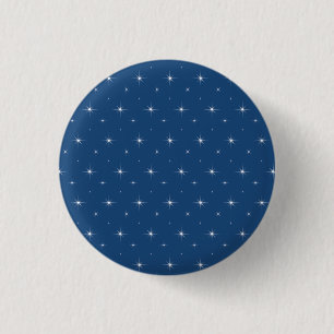 Badge Rond 2,50 Cm Nuit étoilée animée avec Monaco Blue White Stars
