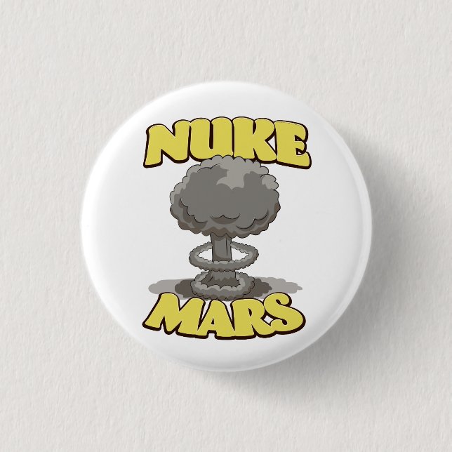 Badge Rond 2,50 Cm Nuke Mars (Devant)