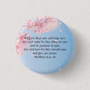Badge Rond 2,50 Cm Numéros 6:24-26 Le Seigneur vous bénisse et vous g