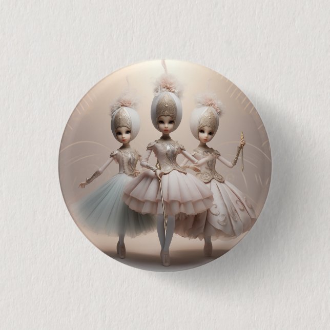 Badge Rond 2,50 Cm Nutcracker Ballet Fashion-Arab Dancers (Devant)