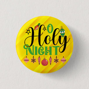 Badge Rond 2,50 Cm O Holy Night