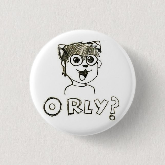 Badge Rond 2,50 Cm O RLY ? Bouton (Devant)