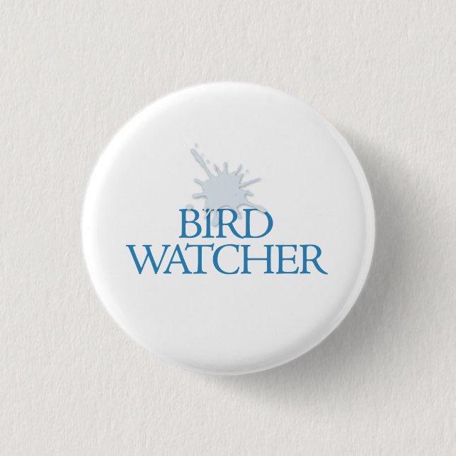 Badge Rond 2,50 Cm Observateur d'oiseaux (Devant)