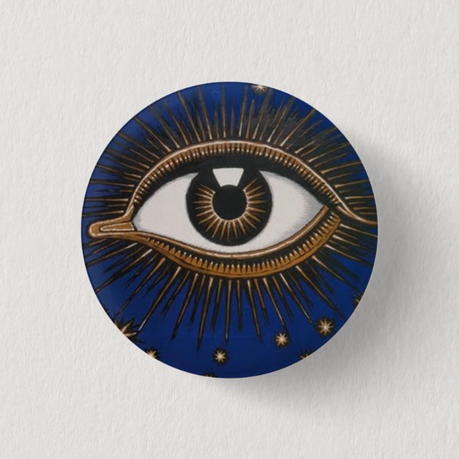 Badge Rond 2,50 Cm Oeil allemand d'hygiène (Devant)