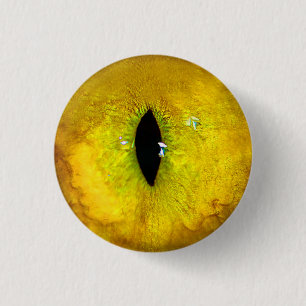 Badge Rond 2,50 Cm Œil de chat jaune