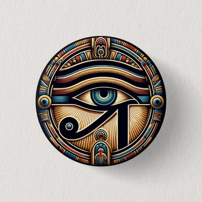 Badge Rond 2,50 Cm OEil de Ra - Ancien symbole du pouvoir (Devant)
