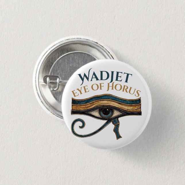 Badge Rond 2,50 Cm Œil d'Horus (Devant & derrière)