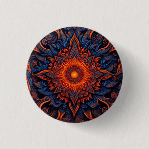 Badge Rond 2,50 Cm Oeil flammé