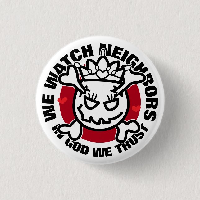 Badge Rond 2,50 Cm oeuf crâne (Devant)