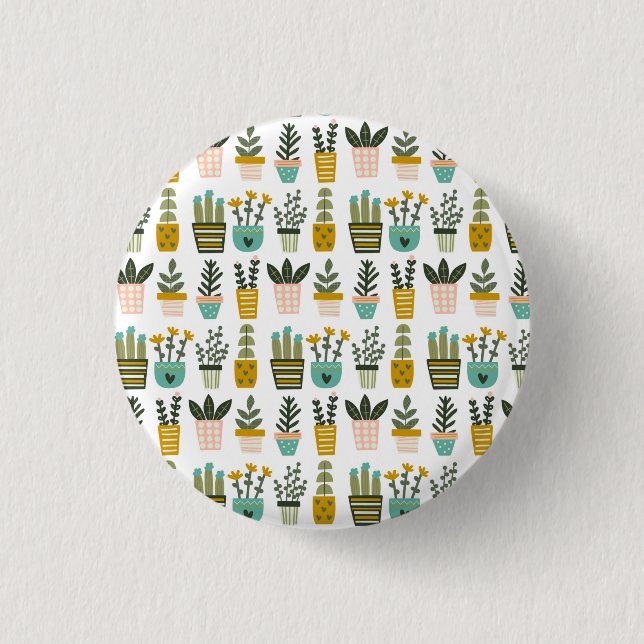 Badge Rond 2,50 Cm OEuvre murale plante (Devant)