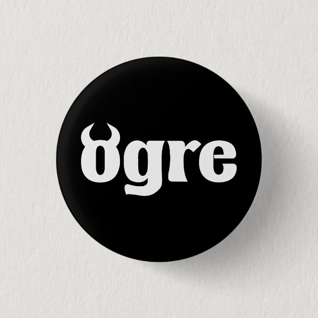 Badge Rond 2,50 Cm Ogre (Devant)