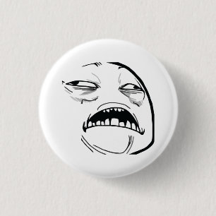 Badge Rond 2,50 Cm Oh Jésus doux qui est bon visage Meme de rage