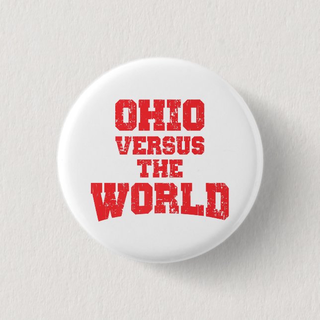 BADGE ROND 2,50 CM OHIO CONTRE LE MONDE (Devant)