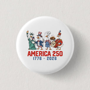 Badge Rond 2,50 Cm Oie 4 juillet Amérique 250e 1776 2026 