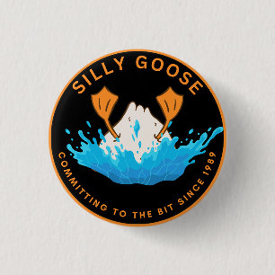 Badge Rond 2,50 Cm Oie sotte