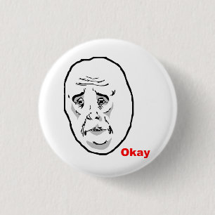 Badge Rond 2,50 Cm OK Guy Rage Face Meme