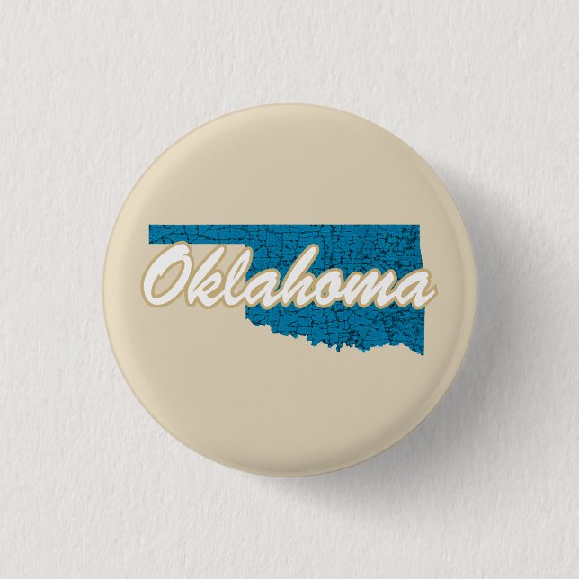 Badge Rond 2,50 Cm Oklahoma (Devant)